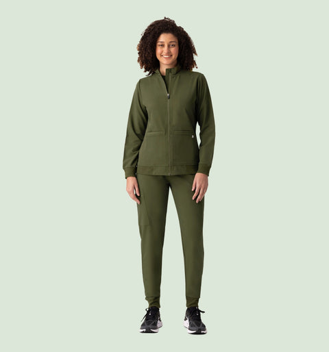 Women's Scrub Jacket Olive