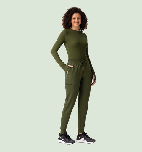 Women's High Waist Joggers Olive