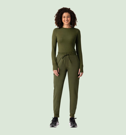 Women's High Waist Joggers Olive