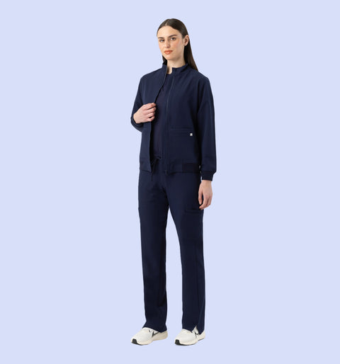 Women's Scrub Jacket Navy