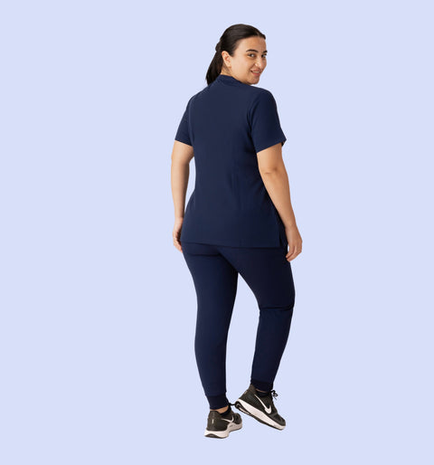 Women's High Waist Joggers Navy