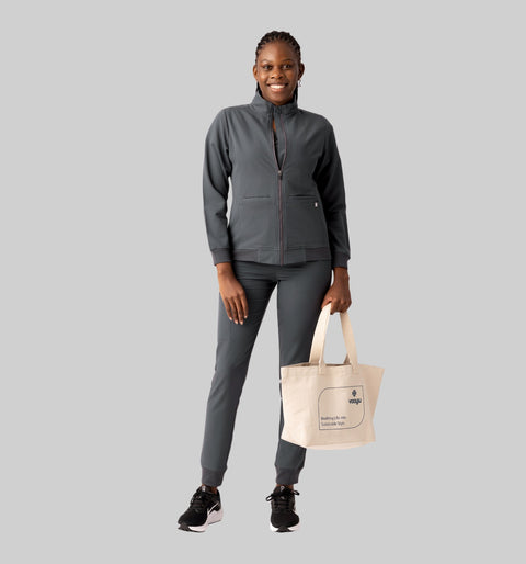 Women's Scrub Jacket Pewter