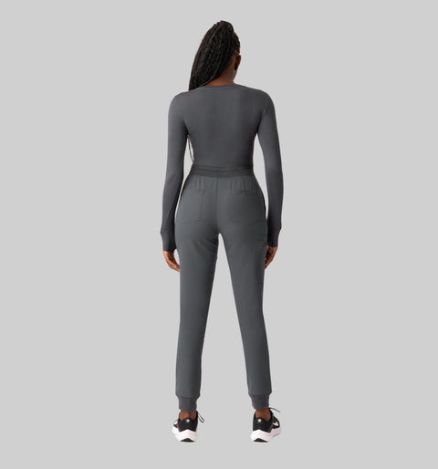 Women's High Waist Joggers Pewter