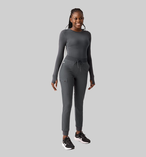 Women's High Waist Joggers Pewter