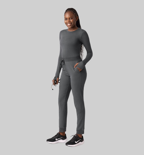 Women's High Waist Joggers Pewter