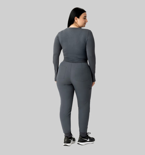 Women's High Waist Joggers Pewter