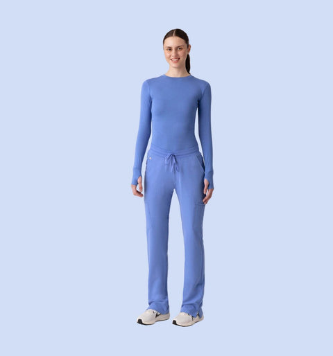 Women's Cargo Pants Ceil Blue - Vaayu Scrubs