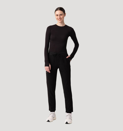 Women's High Waist Joggers Black - Vaayu Scrubs