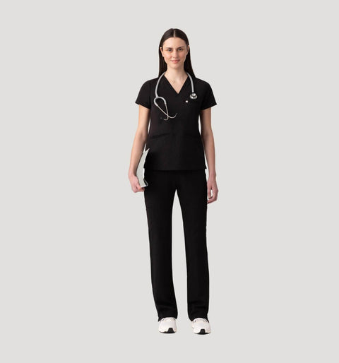 Women's Cargo Pants Black - Vaayu Scrubs