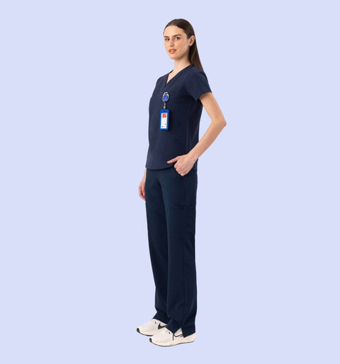 Women's Cargo Pants Navy - Vaayu Scrubs