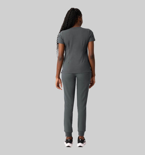 Aura One Pocket Top Pewter - Vaayu Scrubs