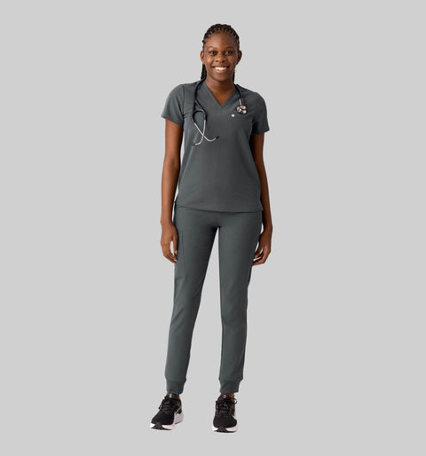 Aura One Pocket Top Pewter - Vaayu Scrubs