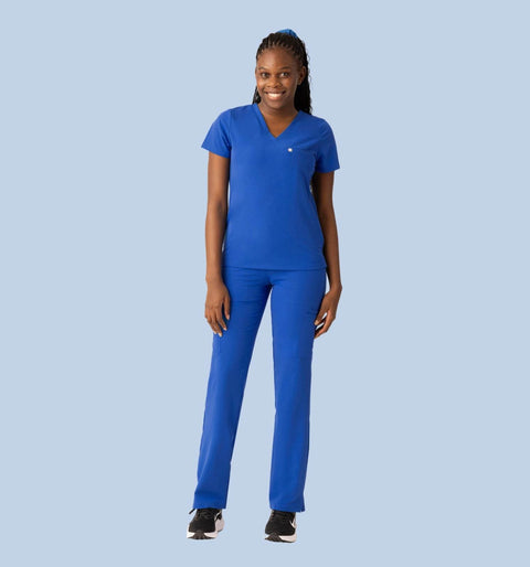 Aura One Pocket Top Royal Blue - Vaayu Scrubs