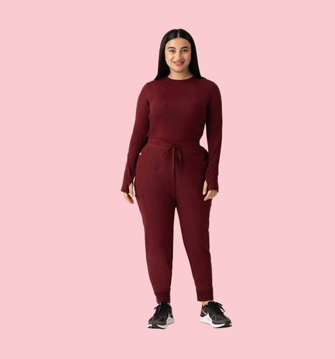 Under Scrub Burgundy - Vaayu Scrubs
