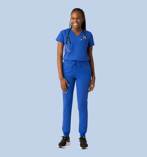 Women's High Waist Joggers Royal Blue