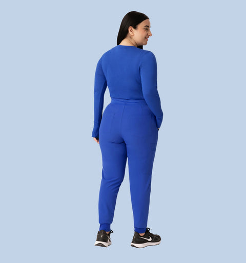 Women's High Waist Joggers Royal Blue
