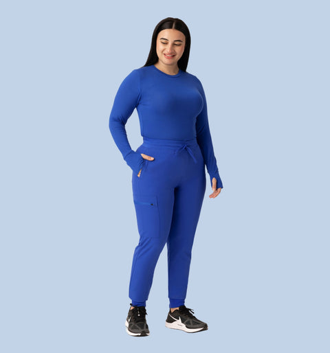 Women's High Waist Joggers Royal Blue