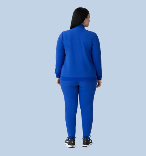 Women's Scrub Jacket Royal Blue - Vaayu Scrubs