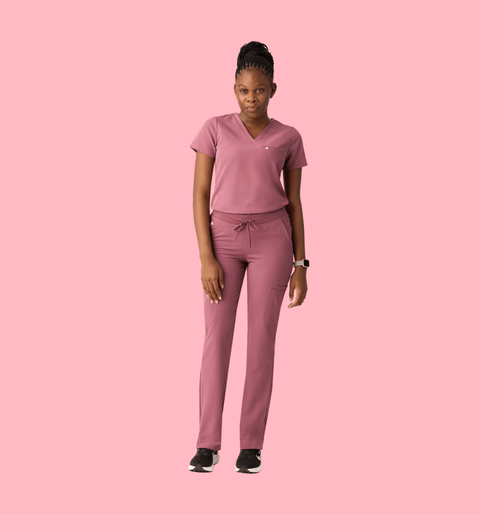 Women's Cargo Pants Mauve - Vaayu Scrubs