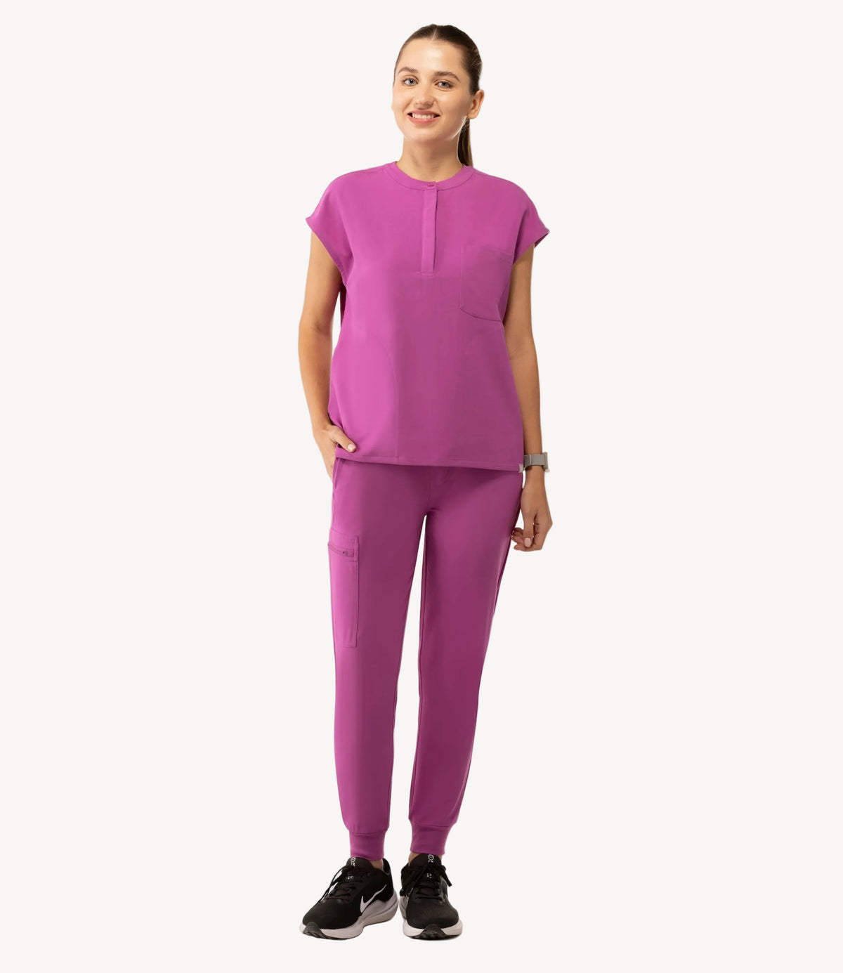 High Waist Joggers Purple Orchid