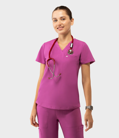 Aura One Pocket Top Purple Orchid