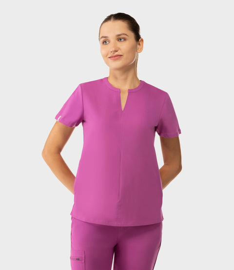 Halo Two Pocket Slim Top Purple Orchid