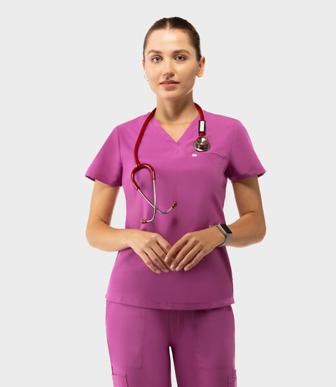 Aura One Pocket Top Purple Orchid