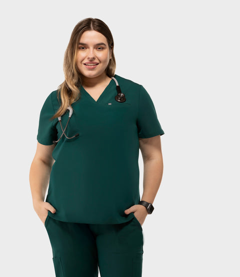 Aura One Pocket Top Hunter Green