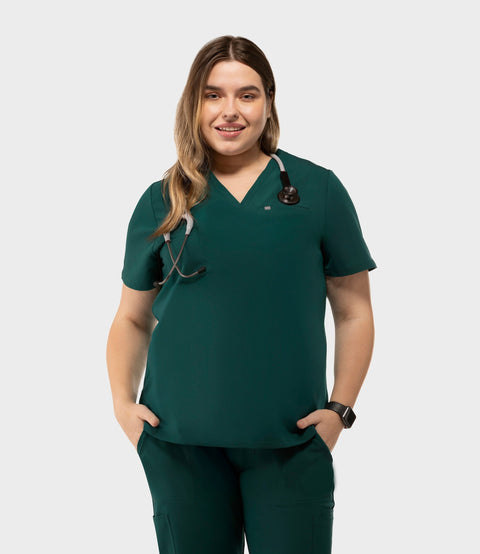 Aura One Pocket Top Hunter Green