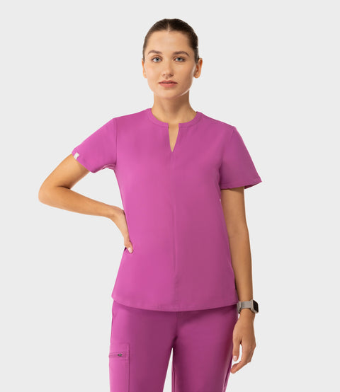 Halo Two Pocket Slim Top Purple Orchid