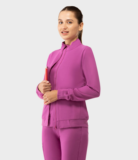 Women's Scrub Jacket Purple Orchid