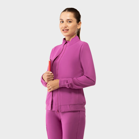 Women's Scrub Jacket Purple Orchid