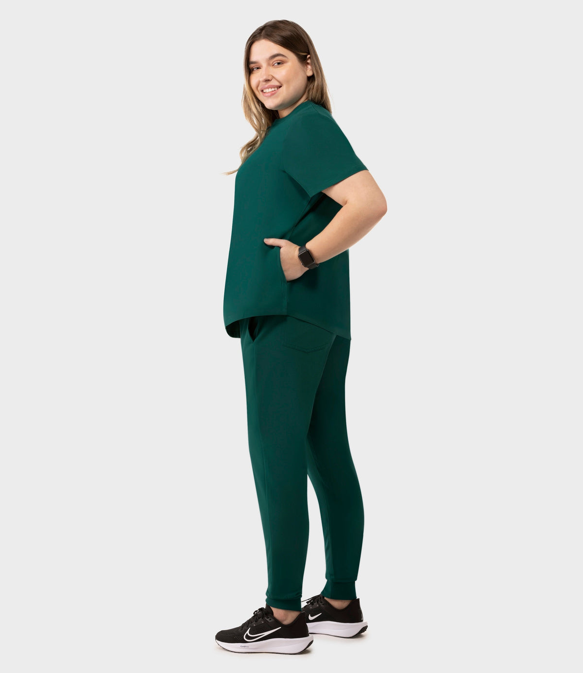 High Waist Joggers Hunter Green