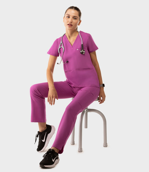 Prana Three Pocket Top Purple Orchid