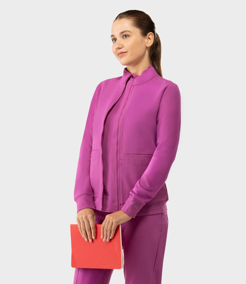 Women's Scrub Jacket Purple Orchid
