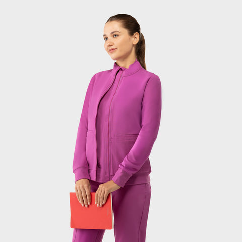Women's Scrub Jacket Purple Orchid