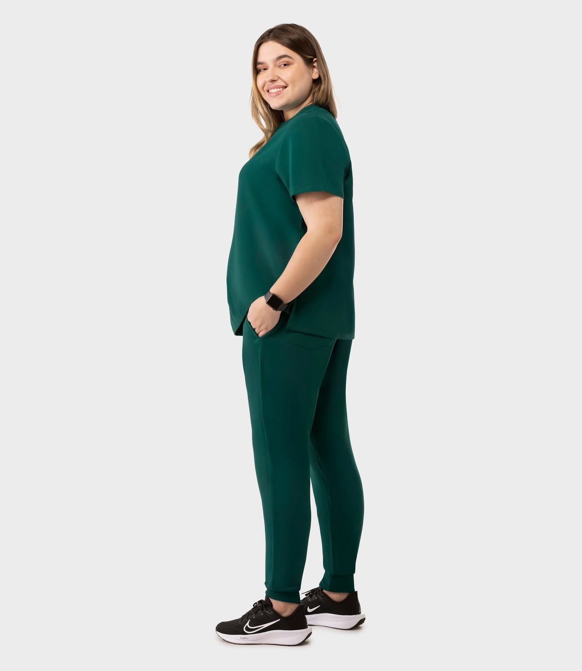 High Waist Joggers Hunter Green