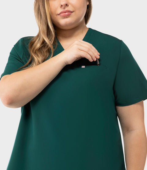 Aura One Pocket Top Hunter Green
