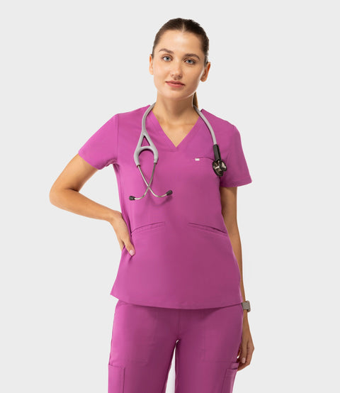 Prana Three Pocket Top Purple Orchid