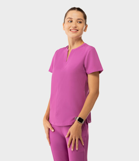 Halo Two Pocket Slim Top Purple Orchid