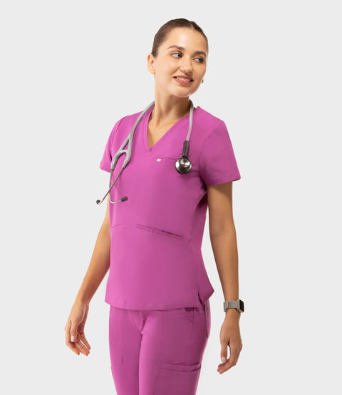Prana Three Pocket Top Purple Orchid