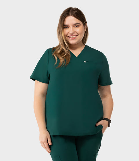 Aura One Pocket Top Hunter Green