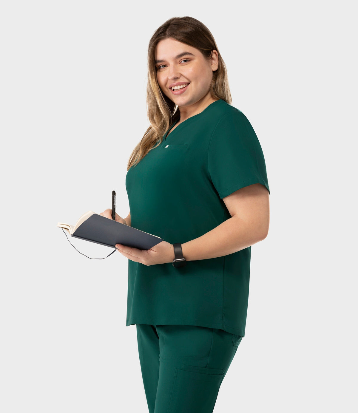 Aura One Pocket Top Hunter Green