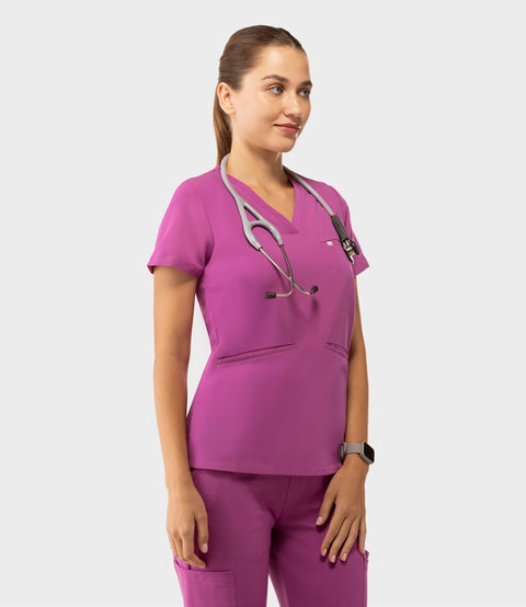 Prana Three Pocket Top Purple Orchid