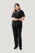 Women's Cargo Pants Black - Vaayu Scrubs 