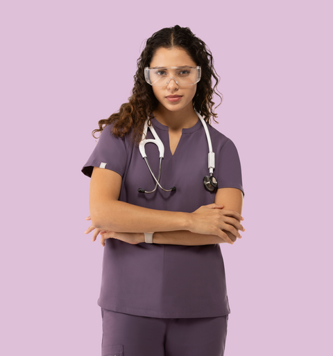 Halo Two Pocket Slim Top Dewberry