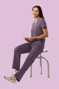 Women's Cargo Pants Dewberry - Vaayu Scrubs 