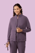 Women's Scrub Jacket Dewberry - Vaayu Scrubs 