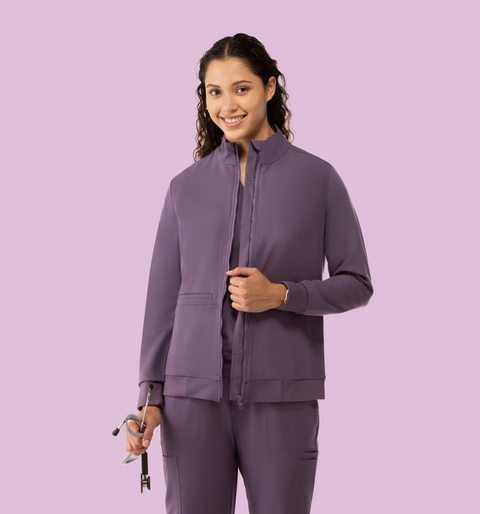 Women's Scrub Jacket Dewberry