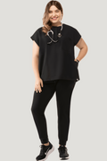 Women's High Waist Joggers Black - Vaayu Scrubs 